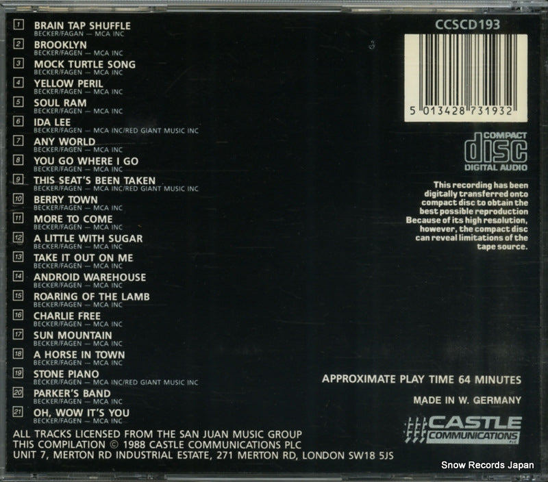 CCSCD193 back cover