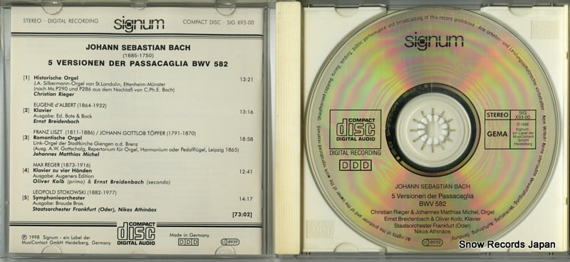 SIGX93-00 disc
