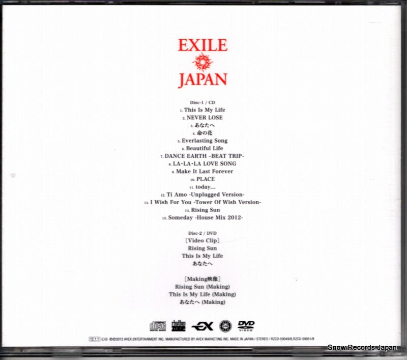 RZCD-59049 / RZCD-59051 back cover