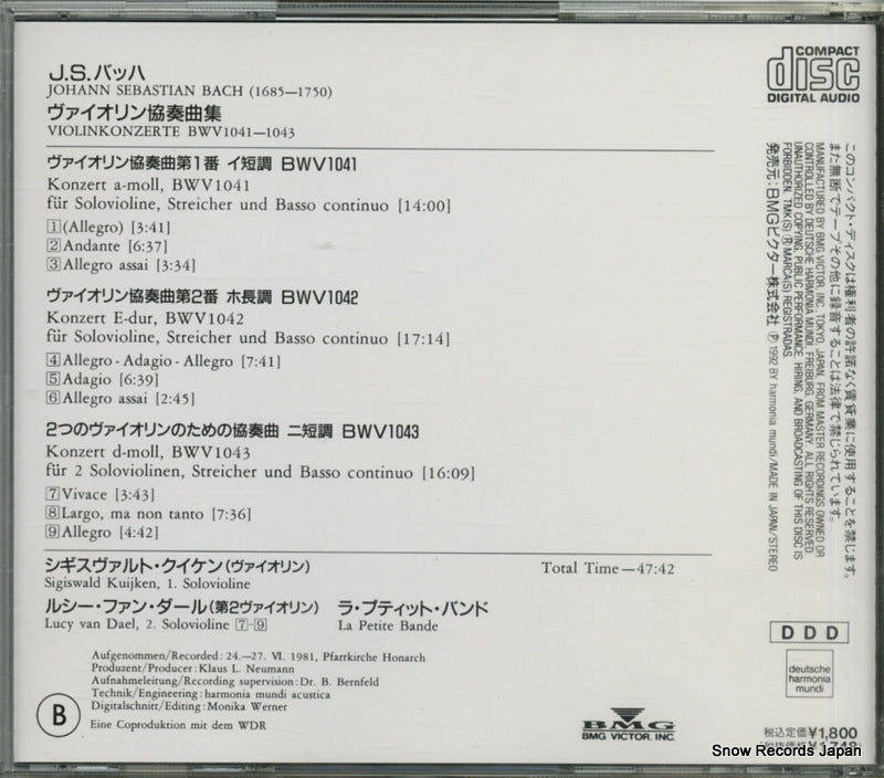 BVCD-1820 back cover