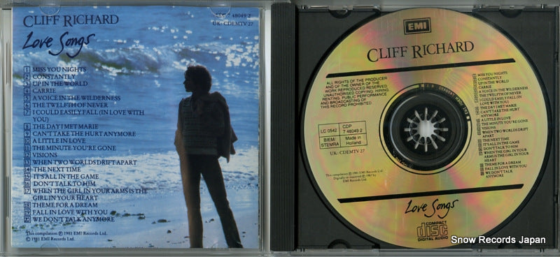 CDP7480492 / CDEMTV27 disc