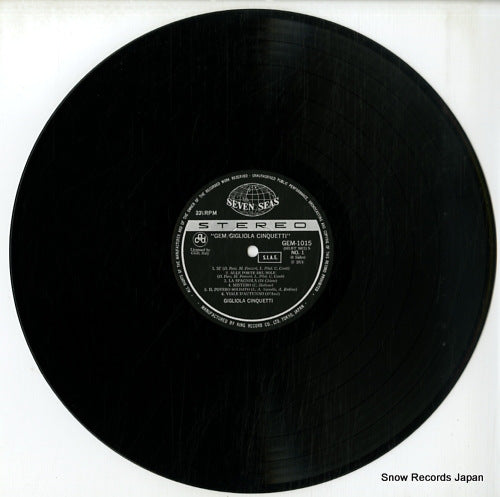 GEM1015/16 disc