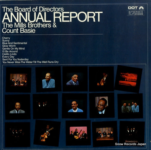 MILLS BROTHERS, THE, AND COUNT BASIE the board of directors annual reporat DLP25888