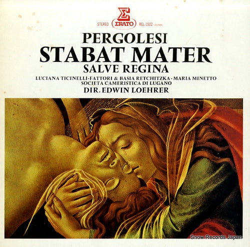 LOEHRER, EDWIN pergolesi; stabat mater REL-1502