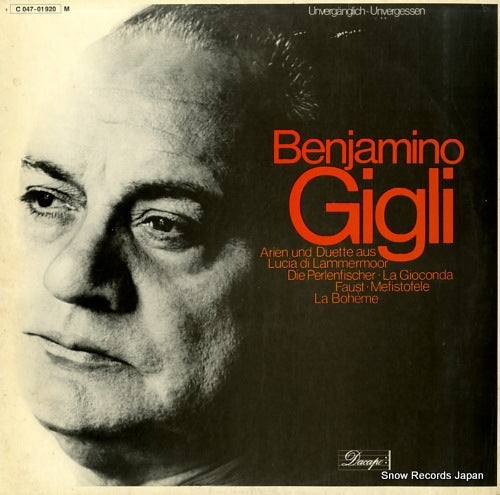 GIGLI, BENJAMINO benjamino gigli 1C047-01920M