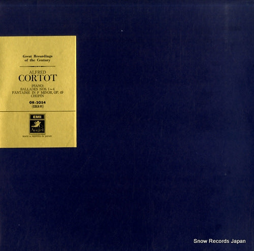 CORTOT, ALFRED chopin; ballades & fantaisie GR-2054