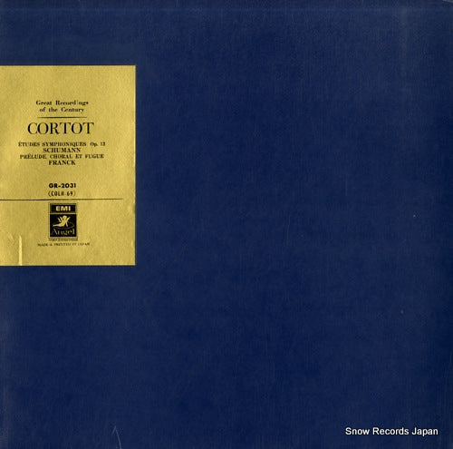 CORTOT, ALFRED schumann; etudes symphoniques, op.13 GR-2031