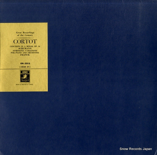 CORTOT, ALFRED schumann; concerto in a minor, op.54 GR-2013