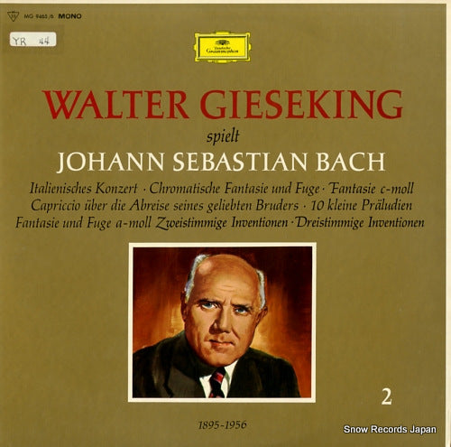 GIESEKING, WALTER walter gieseking spielt bach 2 MG9465/6