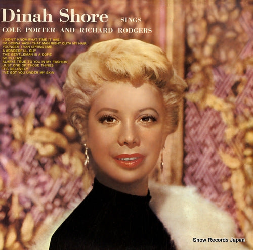 SHORE, DINAH dinah shore sings cole porter and richard rodgers SOPJ112