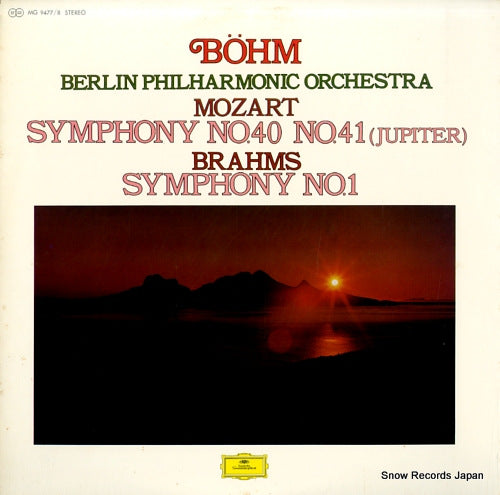 BOHM, KARL mozart; symphony no.40 & 41 "jupiter" MG9477/8