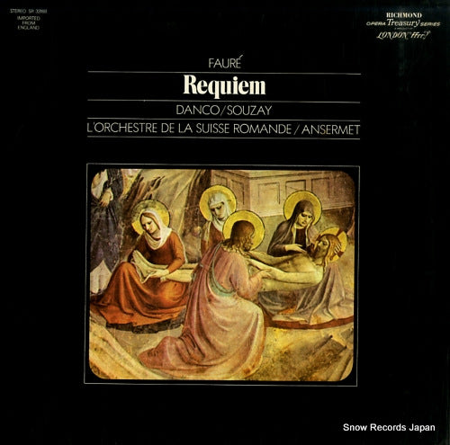 ANSERMET, ERNEST faure; requiem SR33168