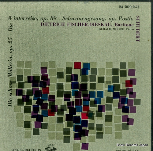 FISCHER-DIESKAU, DIETRICH schubert; die schone mullerin / winterreise / schwanengesang HA5020.D-23
