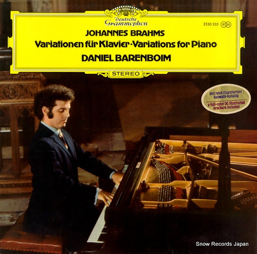 BARENBOIM, DANIEL brahms; variations for piano 2530335