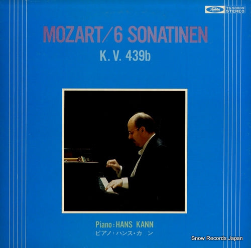KANN, HANS mozart; 6 sonatinen k.v.439b TS-50009