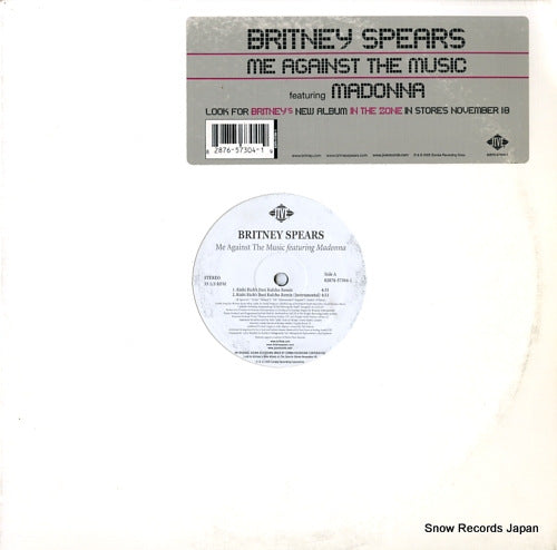 SPEARS, BRITNEY me against the music 82876-57304-1
