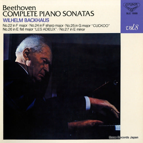 BACKHAUS, WILHELM beethoven; complete piano sonatas = vol.8 SLC1888