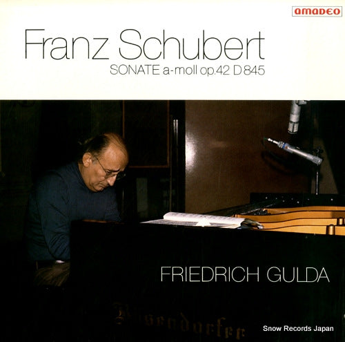 GULDA, FRIEDRICH schubert; sonate a-moll op.42 d845 X-7953