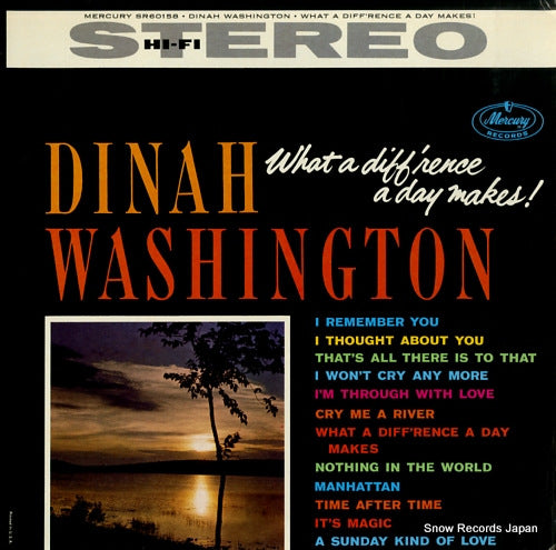 WASHINGTON, DINAH what a diff'rence a day makes! SR60158