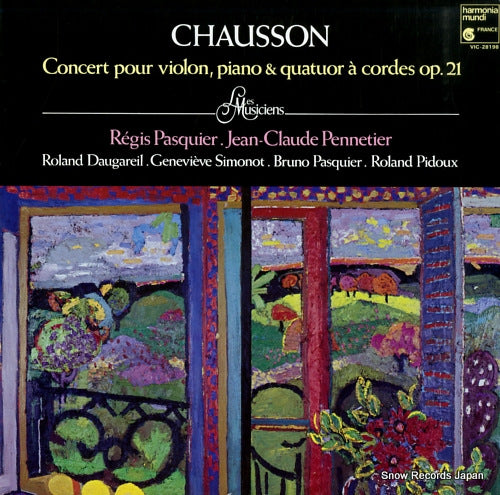LES MUSICIENS chausson; concert pour violon, piano & quatuor a cordes op.21 VIC-28198