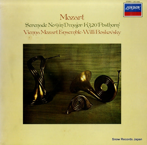 BOSKOVSKY, WILLI mozart; serenade no 9 in d major k 320 'posthorn' L18C5066