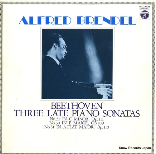 BRENDEL, ALFRED beethoven; three late piano sonatas OC-7192-VX