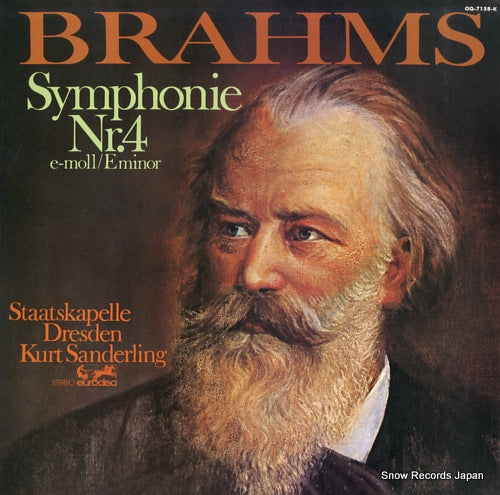 SANDERLING, KURT brahms; symphonie nr.4 e-moll op398 OQ-7158-K