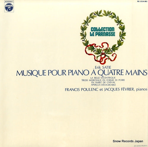POULENC, FRANCIS, AND JACQUES FEVRIER satie; musique pour piano a quatre mains RE-1534-MU