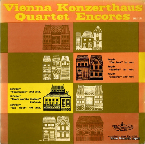 VIENNA KONZERTHAUS QUINTET ENCORES haydn; string quartet in d major op.64 - 5 "the lark" 1st mov MLS151