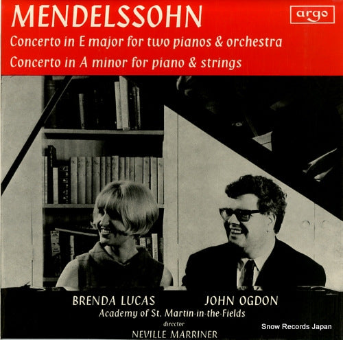 LUCAS, BRENDA, AND JOHN OGDON mendelssohn; concerto in e major for two pianos & orchestra ZRG605