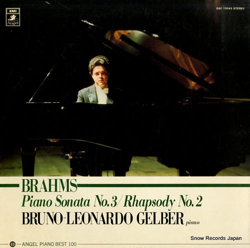 GELBER, BRUNO-LEONARDO brahms; piano sonata no.3 / rhapsody no.2 EAC-70043