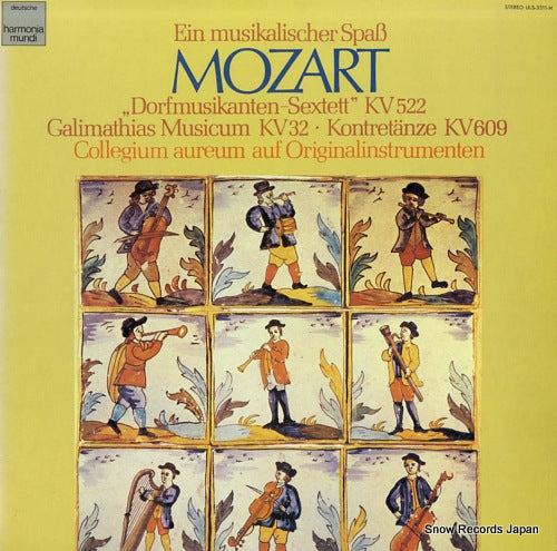 COLLEGIUM AUREUM AUF ORIGINALINSTRUMENTEN mozart; ein musikalischer spass ULS-3311-H