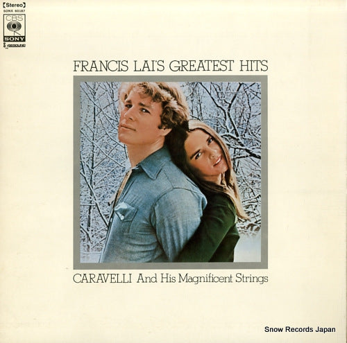 CARAVELLI AND HIS MAGNIFICENT STRINGS francis lai's greatest hits SONX60187