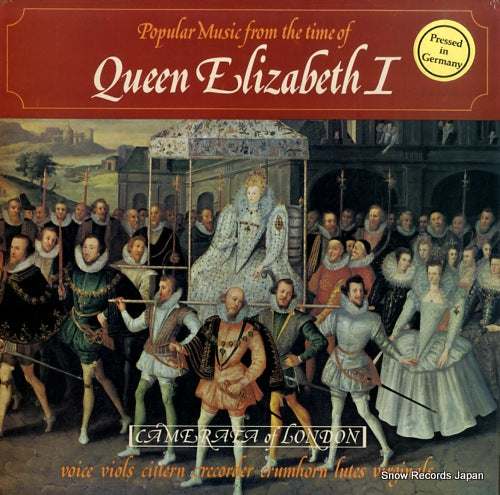 CAMERATA OF LONDON, THE popular music from the time of queen elizabeth i SAGA5447