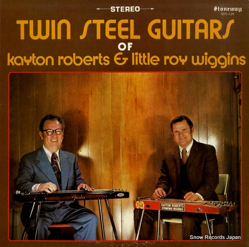 ROBERTS, KAYTON, AND LITTLE ROY WIGGINS twin steel guitars STY-129