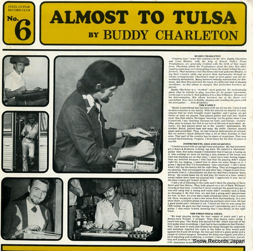 CHARLETON, BUDDY almost to tulsa CLUBRECORDNO.6
