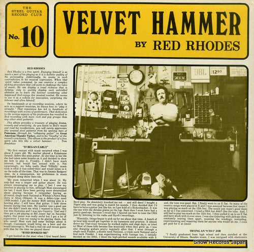 RHODES, RED velvet hammer CLUBRECORDNO.10