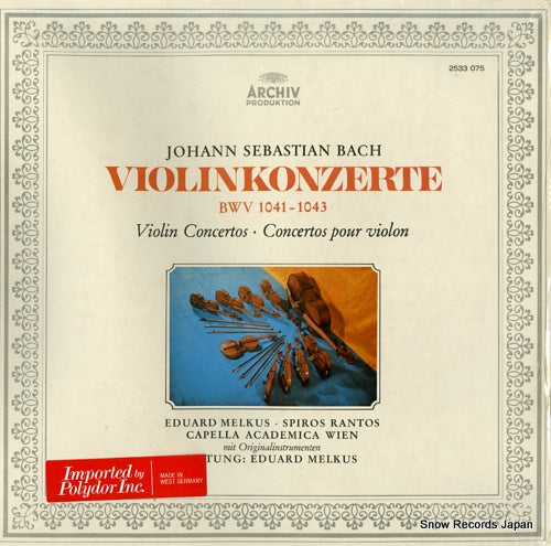 MELKUS, EDUARD bach; violinkonzerte bwv1041-1043 2533075