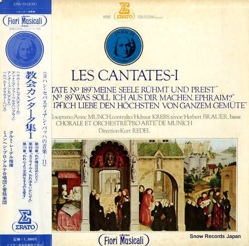 REDEL, KURT bach; les cantates 1 ERA-1013(M)