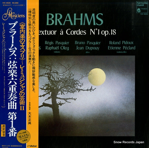 LES MUSICIENS brahms; sextuor a cordes no.1 op.18 VIC-4520