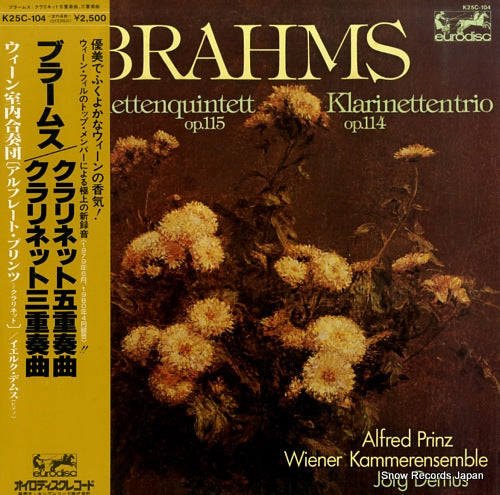 PRINZ, ALFRED brahms; klarinettenquintett op.115 K25C-104