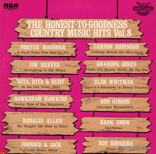 V/A the honest - to - goodness country music hits vol.8 RMP-5008