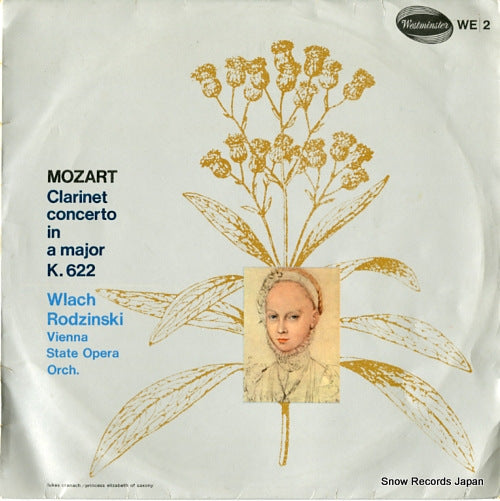 WLACH, LEOPOLD mozart; clarinet concerto in a major k.622 WE2