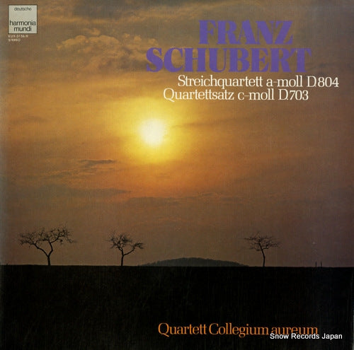 QUARTETT COLLEGIUM AUREUM schubert; streichquartett a-moll d.804 KUX-3156-H