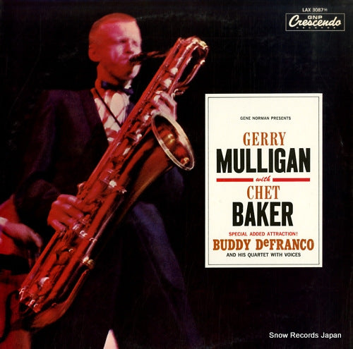 MULLIGAN, GERRY gerry mulligan with chet baker LAX-3087