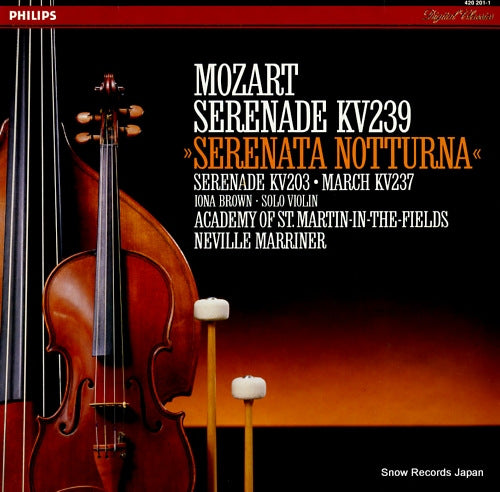 MARRINER, NEVILLE mozart; serenade kv239 "serenata notturna" 20PC-763/420201-1