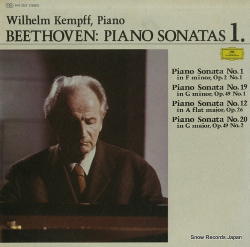 KEMPFF, WILHELM beethoven; piano sonatas 1 MG2357