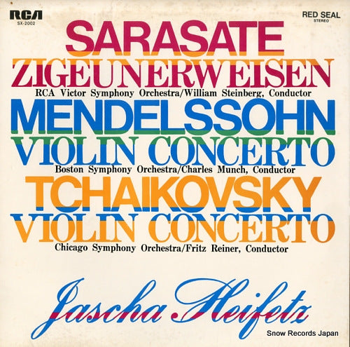 HEIFETZ, JASCHA sarasate; zigeunerweisen SX-2002