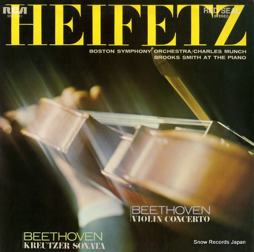 HEIFETZ, JASCHA beethoven; violoin concerto, kreutzer SRA-2061