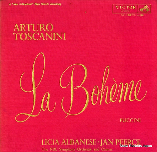 TOSCANINI, ARTURO puccini; la boheme A-2011